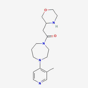 molecular formula C17H26N4O2 B5469283 1-(3-methyl-4-pyridinyl)-4-(3-morpholinylacetyl)-1,4-diazepane dihydrochloride 