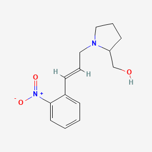 [1-[(E)-3-(2-nitrophenyl)prop-2-enyl]pyrrolidin-2-yl]methanol