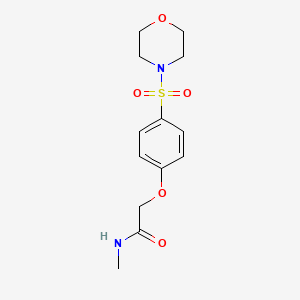 N-methyl-2-[4-(4-morpholinylsulfonyl)phenoxy]acetamide