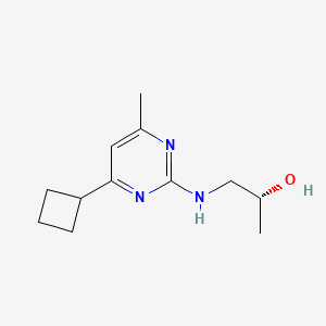 (2R)-1-[(4-cyclobutyl-6-methylpyrimidin-2-yl)amino]propan-2-ol