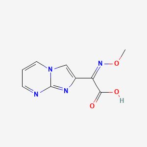 molecular formula C9H8N4O3 B5469401 (2Z)-2-imidazo[1,2-a]pyrimidin-2-yl-2-methoxyiminoacetic acid 