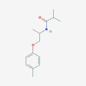 molecular formula C14H21NO2 B5469422 2-methyl-N-[1-methyl-2-(4-methylphenoxy)ethyl]propanamide 