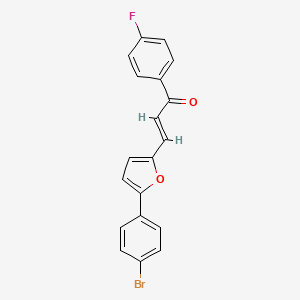 3-[5-(4-bromophenyl)-2-furyl]-1-(4-fluorophenyl)-2-propen-1-one