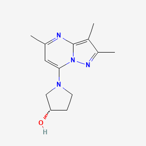 (3S)-1-(2,3,5-trimethylpyrazolo[1,5-a]pyrimidin-7-yl)-3-pyrrolidinol