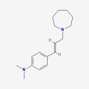 molecular formula C17H26N2 B5469501 4-[(E)-3-(azepan-1-yl)prop-1-enyl]-N,N-dimethylaniline 