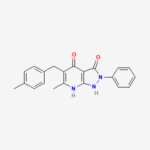 6-methyl-5-(4-methylbenzyl)-2-phenyl-1H-pyrazolo[3,4-b]pyridine-3,4(2H,7H)-dione