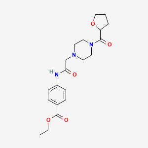 ethyl 4-({[4-(tetrahydro-2-furanylcarbonyl)-1-piperazinyl]acetyl}amino)benzoate