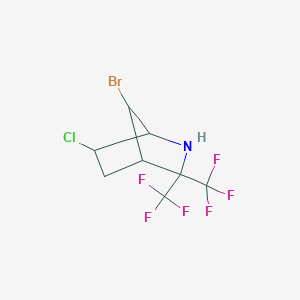 7-bromo-6-chloro-3,3-bis(trifluoromethyl)-2-azabicyclo[2.2.1]heptane