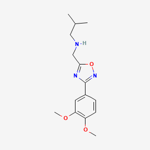 N-{[3-(3,4-dimethoxyphenyl)-1,2,4-oxadiazol-5-yl]methyl}-2-methylpropan-1-amine