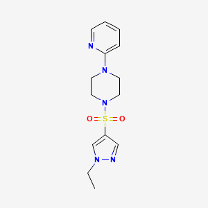 1-[(1-ethyl-1H-pyrazol-4-yl)sulfonyl]-4-(2-pyridinyl)piperazine