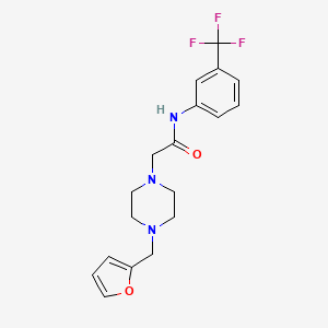 2-{4-[(FURAN-2-YL)METHYL]PIPERAZIN-1-YL}-N-[3-(TRIFLUOROMETHYL)PHENYL]ACETAMIDE