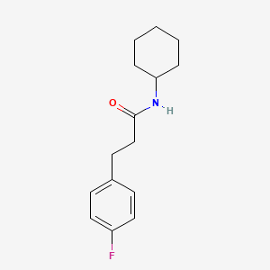 molecular formula C15H20FNO B5469637 N-cyclohexyl-3-(4-fluorophenyl)propanamide 