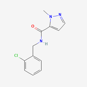 N-[(2-CHLOROPHENYL)METHYL]-1-METHYL-1H-PYRAZOLE-5-CARBOXAMIDE