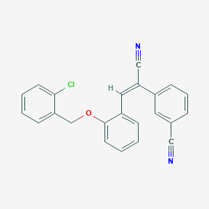 3-[(E)-2-{2-[(2-chlorobenzyl)oxy]phenyl}-1-cyanoethenyl]benzonitrile