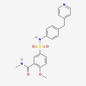 2-methoxy-N-methyl-5-({[4-(4-pyridinylmethyl)phenyl]amino}sulfonyl)benzamide