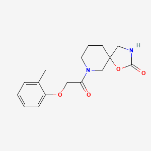 molecular formula C16H20N2O4 B5469727 7-[(2-methylphenoxy)acetyl]-1-oxa-3,7-diazaspiro[4.5]decan-2-one 