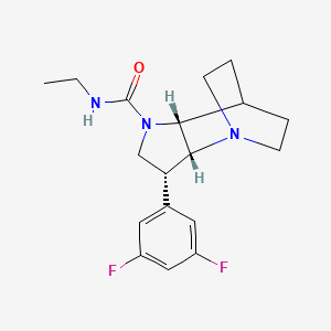 (3R*,3aR*,7aR*)-3-(3,5-difluorophenyl)-N-ethylhexahydro-4,7-ethanopyrrolo[3,2-b]pyridine-1(2H)-carboxamide