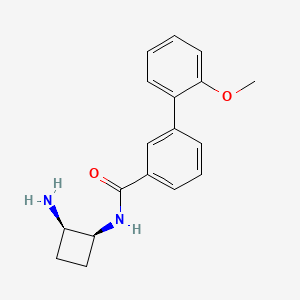 N-[(1S,2R)-2-aminocyclobutyl]-3-(2-methoxyphenyl)benzamide