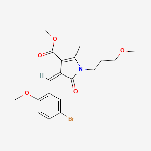 methyl (4Z)-4-(5-bromo-2-methoxybenzylidene)-1-(3-methoxypropyl)-2-methyl-5-oxo-4,5-dihydro-1H-pyrrole-3-carboxylate