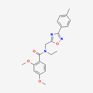 N-ethyl-2,4-dimethoxy-N-[[3-(4-methylphenyl)-1,2,4-oxadiazol-5-yl]methyl]benzamide