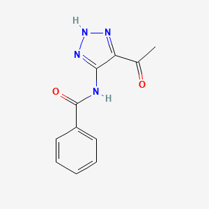 molecular formula C11H10N4O2 B5469856 N-(4-acetyl-1H-1,2,3-triazol-5-yl)benzamide 