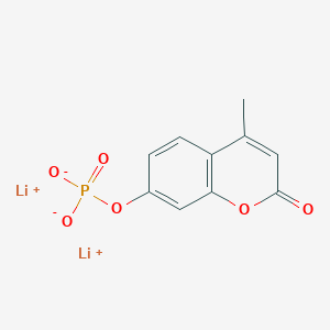 molecular formula C10H7Li2O6P B054699 磷酸锂 4-甲基-2-氧代-2H-色满-7-酯 CAS No. 125328-83-8
