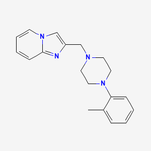 1-({IMIDAZO[1,2-A]PYRIDIN-2-YL}METHYL)-4-(2-METHYLPHENYL)PIPERAZINE