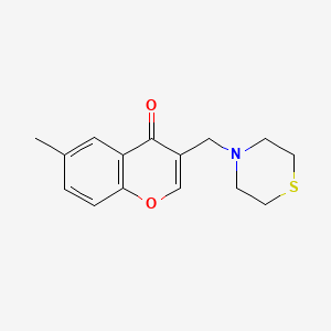 6-Methyl-3-(thiomorpholin-4-ylmethyl)chromen-4-one