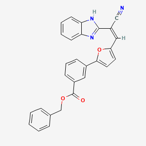 benzyl 3-[5-[(Z)-2-(1H-benzimidazol-2-yl)-2-cyanoethenyl]furan-2-yl]benzoate