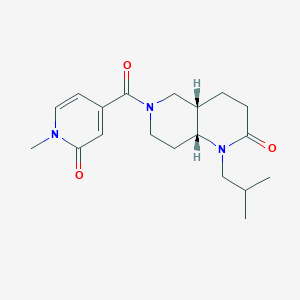 molecular formula C19H27N3O3 B5470048 (4aS*,8aR*)-1-isobutyl-6-[(1-methyl-2-oxo-1,2-dihydro-4-pyridinyl)carbonyl]octahydro-1,6-naphthyridin-2(1H)-one 