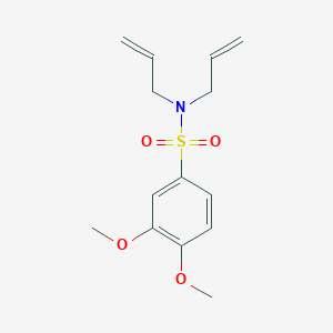 molecular formula C14H19NO4S B5470076 N,N-diallyl-3,4-dimethoxybenzenesulfonamide 