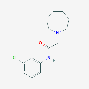 2-(azepan-1-yl)-N-(3-chloro-2-methylphenyl)acetamide