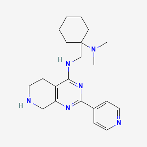 N-{[1-(dimethylamino)cyclohexyl]methyl}-2-pyridin-4-yl-5,6,7,8-tetrahydropyrido[3,4-d]pyrimidin-4-amine