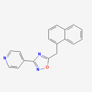 molecular formula C18H13N3O B5470119 4-[5-(1-naphthylmethyl)-1,2,4-oxadiazol-3-yl]pyridine 