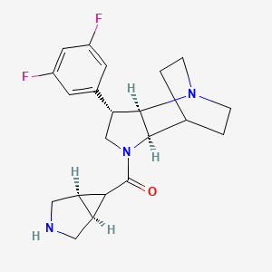 [(1S,5R)-3-azabicyclo[3.1.0]hexan-6-yl]-[(2R,3S,6R)-3-(3,5-difluorophenyl)-1,5-diazatricyclo[5.2.2.02,6]undecan-5-yl]methanone