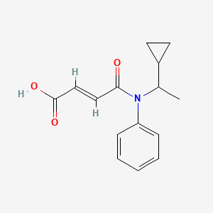 (E)-4-[N-(1-cyclopropylethyl)anilino]-4-oxobut-2-enoic acid