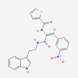 N-[1-({[2-(1H-indol-3-yl)ethyl]amino}carbonyl)-2-(3-nitrophenyl)vinyl]-2-thiophenecarboxamide