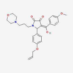 3-HYDROXY-4-(4-METHOXYBENZOYL)-1-[3-(MORPHOLIN-4-YL)PROPYL]-5-[4-(PROP-2-EN-1-YLOXY)PHENYL]-2,5-DIHYDRO-1H-PYRROL-2-ONE