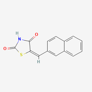 molecular formula C14H9NO2S B5470218 5-(2-naphthylmethylene)-1,3-thiazolidine-2,4-dione 