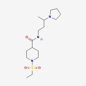 1-(ethylsulfonyl)-N-[3-(1-pyrrolidinyl)butyl]-4-piperidinecarboxamide