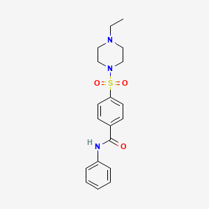 4-(4-ethylpiperazin-1-yl)sulfonyl-N-phenylbenzamide