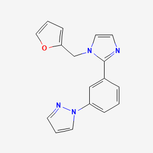 1-{3-[1-(2-furylmethyl)-1H-imidazol-2-yl]phenyl}-1H-pyrazole