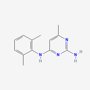 molecular formula C13H16N4 B5470264 N~4~-(2,6-dimethylphenyl)-6-methyl-2,4-pyrimidinediamine 