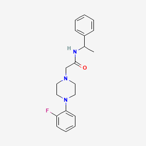 2-[4-(2-fluorophenyl)piperazin-1-yl]-N-(1-phenylethyl)acetamide