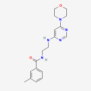 3-methyl-N-(2-{[6-(4-morpholinyl)-4-pyrimidinyl]amino}ethyl)benzamide