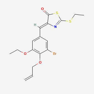 4-[4-(allyloxy)-3-bromo-5-ethoxybenzylidene]-2-(ethylthio)-1,3-thiazol-5(4H)-one