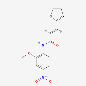 molecular formula C14H12N2O5 B5470373 (2E)-3-(furan-2-yl)-N-(2-methoxy-4-nitrophenyl)prop-2-enamide 