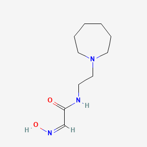 molecular formula C10H19N3O2 B5470390 (2Z)-N-[2-(azepan-1-yl)ethyl]-2-hydroxyiminoacetamide 