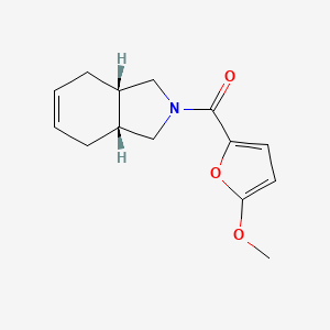 molecular formula C14H17NO3 B5470406 (3aR*,7aS*)-2-(5-methoxy-2-furoyl)-2,3,3a,4,7,7a-hexahydro-1H-isoindole 