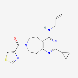 N-allyl-2-cyclopropyl-7-(1,3-thiazol-4-ylcarbonyl)-6,7,8,9-tetrahydro-5H-pyrimido[4,5-d]azepin-4-amine